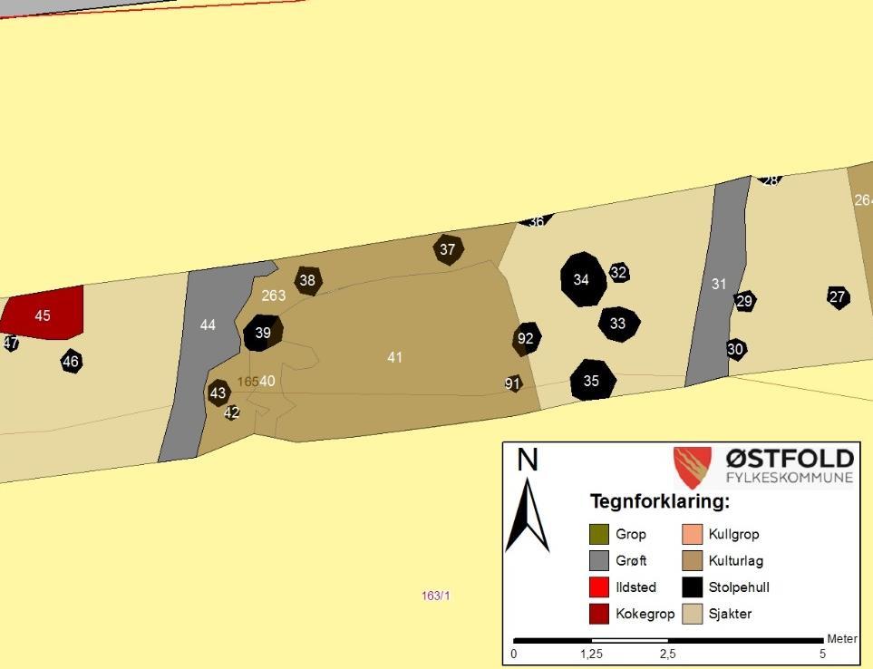 Under 27 meter vest for hus 1 ligger kanskje et tilsvarende langhus (hus 2).