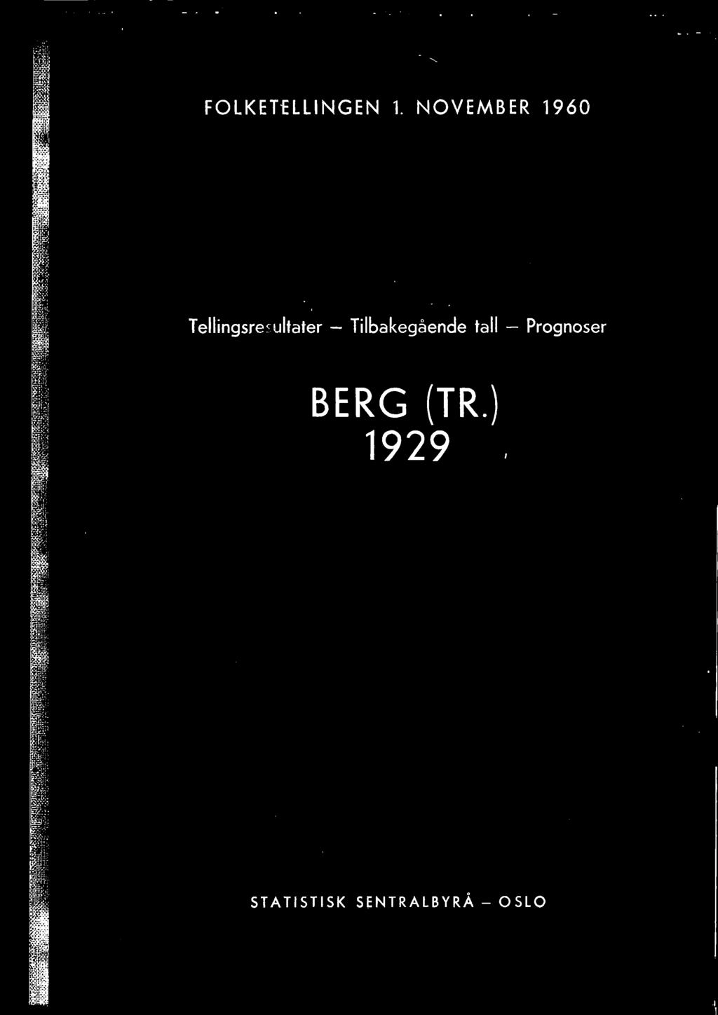 Prognoser BERG (TR.