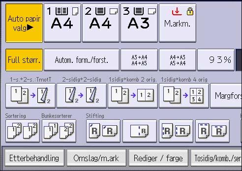 3. Kopi Ved bruk av smart-kontrollpanelet Du kan bruke denne funksjonen fra kopiprogrammet og kopimaskin (standard)-programmet.