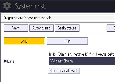 Grunnleggende fremgangsmåte ved bruk av skann til mappe 19. Trykk på [Avslutt]. Hvis tilkoblingstesten ikke er vellykket, må du kontrollere innstillingene og prøve på nytt. 20. Trykk på [OK]. 21.