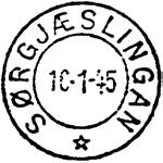 ?? Stempel nr. 11 Type: HJ-? Utsendt 13.10.39 SØRGJÆSLINGAN Innsendt 25.10.39 Stempel nr.