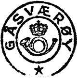 Brevhuset GÅSVÆRØY ble nedlagt 31.12.1960 Stempel nr. 1 Type: IV Utsendt?