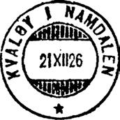 Brevhuset KVALØYHAMN ble lagt ned fra 01.10.1958. Stempel nr.