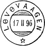 1896 i Vikten herred. Fra 1917 ble navnet skrevet LØVØVÅGEN Navneendring til LAUVØYVÅGEN fra 01.10.1921.