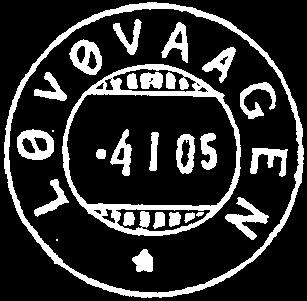 Stempel nr. 1 Type: SL Utsendt 18.02.1896 LØVØVAAGEN Innsendt?? Stempel nr. 2 Type: SL Fra gravør 27.05.