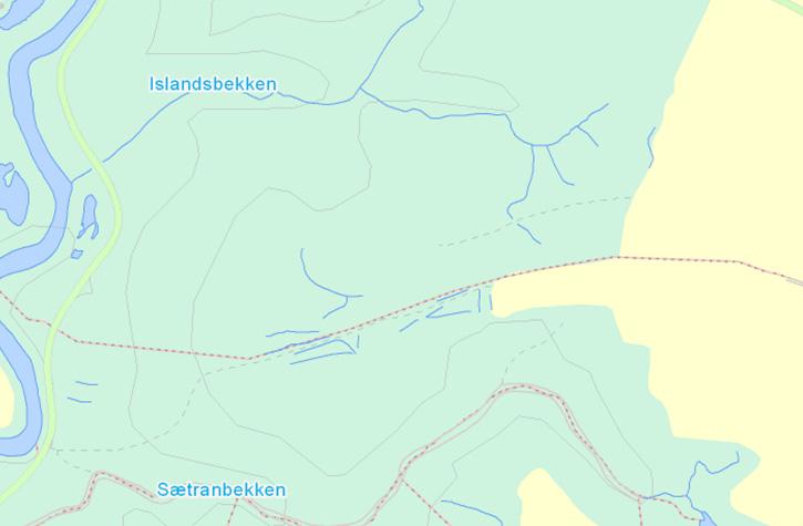 NIVA <løpenr >-<år> Islandsbekken tilstandsvudering: dårlig Det ble funnet bare én indikatorart til PIT-indeksen.