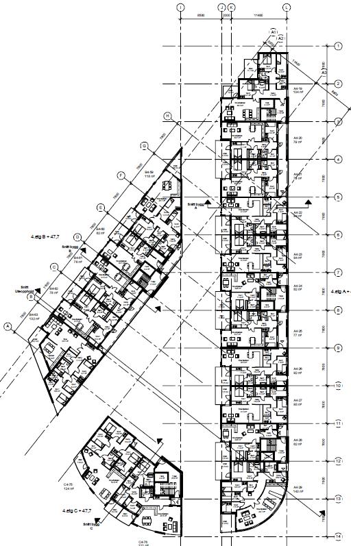 Rw+Ctr = 42 db Rw+Ctr = 38 db Rw+Ctr = 35 db Rw+Ctr = 32 db Innglasset balkong 4. etasje Figur 13 17 (20) repo001.