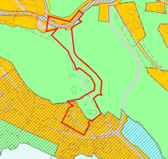 Planstatus Nordlige del av planområdet (bnr.