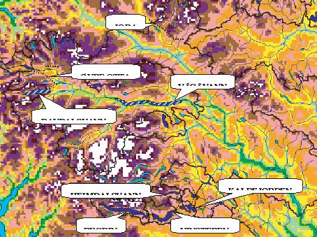 Figur 2.3: Mulige prosjekter i Otta- og Gudbrandsdalen. Figure 2.