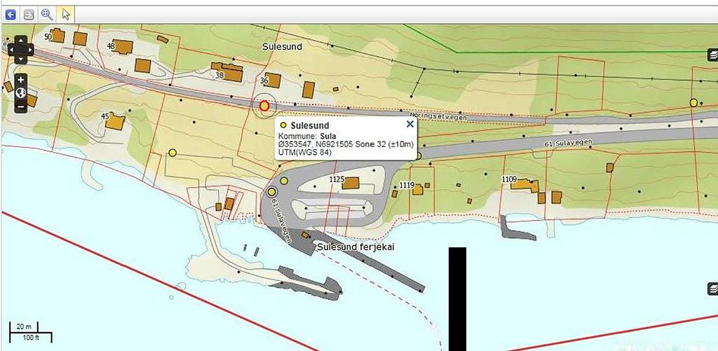 Søkeparametre: Møre og Romsdal X En flate {polygon) begrenser søket x Her vises hvilke parametre som er benyttet for å få fram søkeresultatet nedenfor. Klikk på fanen "søk funn '" for å endre søket.