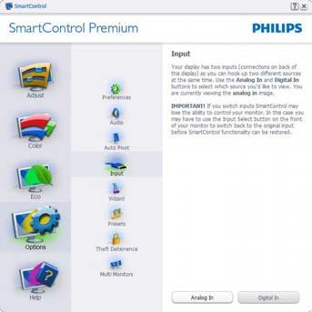 SmartControl Premium fra høyreklikkkontekstmenyen. Enable Task Tray (Aktiver oppgaveskuff)- ikonet er avkrysset (On) (På) som standard.