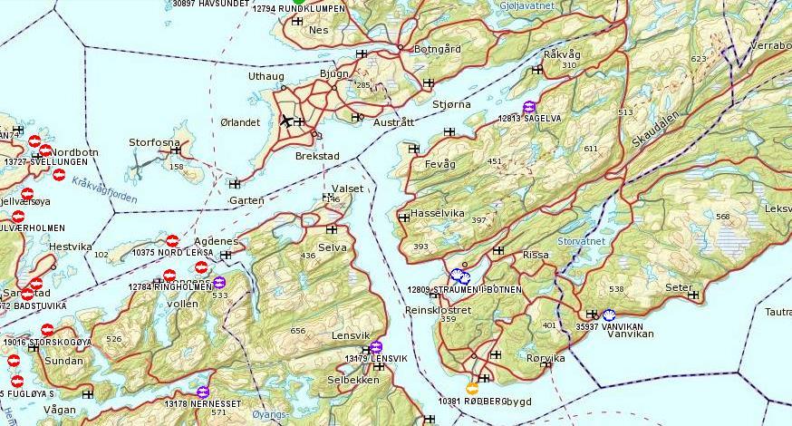 Annen akvakultur i området Innen en radius på 5 km er det 2 tillatelser for blåskjelldyrking. Disse er i en prosess for avvikling.