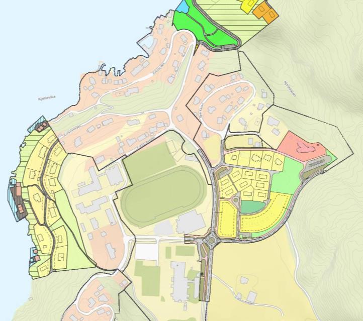 Plangrensene til herverande plan vil grense til den vedteke planen for Eidssjøen frå 1983.