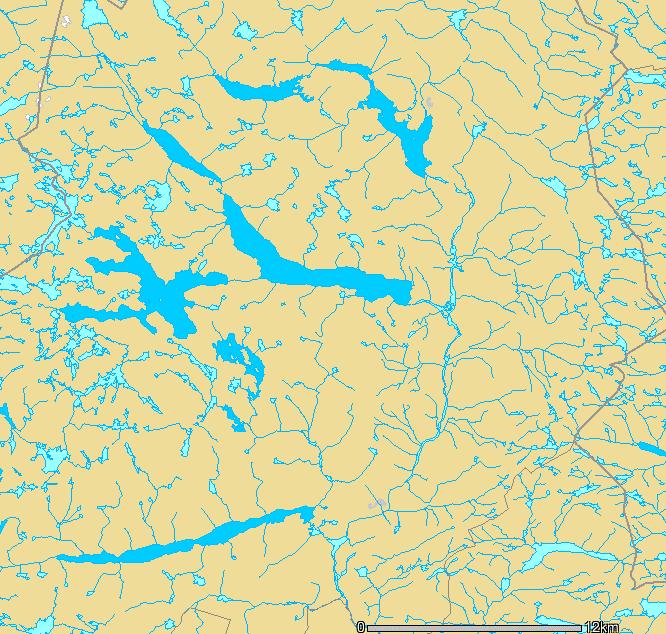 Hartevatn 6 5 7 1 Vatndalsvatn 8 2 Otra Botsvatn 9 4 Figur 3. Kart over prøvetakingsstasjonene for vannkjemi (kartgrunnlag fra NVE Atlas).