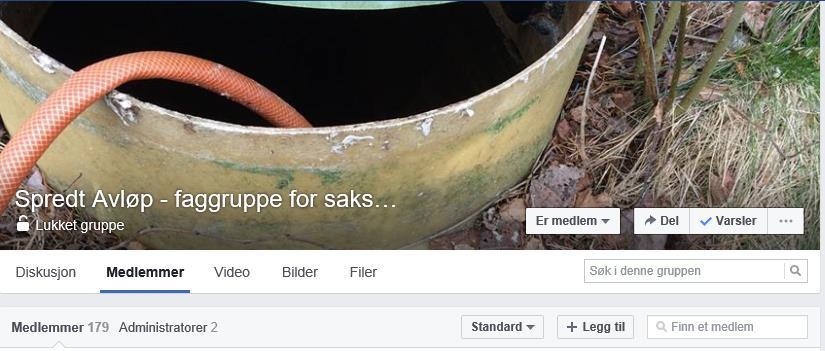 Facebookside som driftes av