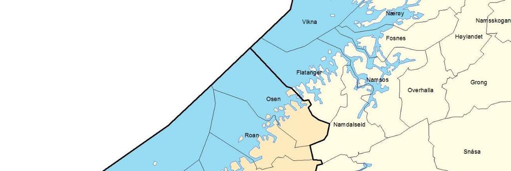 4. Erfaringer med Fosen barneverntjeneste 4.1 Kort om kommunene Fosen barneverntjeneste omfatter sju kommuner som ligger i to fylker (jf. Figur 34).