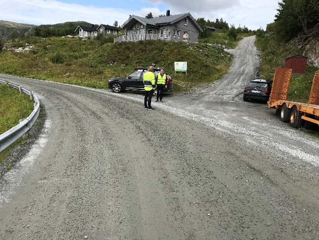 Sprenging og pigging langs fjellskjæring fra eiendom 94/3 til avkjørsel hyttefelt, etablering av