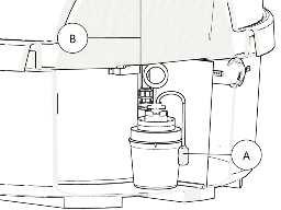 13 Montering: Plasser pumpen (i bøtten med filteret) tilbake i tanken gjennom servicesluken. La nivåsensoren for pumpen flyte fritt i kammeret. 14 Koble til slangen på nytt til T- røret.