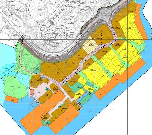 16 ARENDAL INDUSTRIER AS Figur 3.4: Oransje områder viser planlagte småbåthavner rundt Vindholmen http://projects.cowiportal.