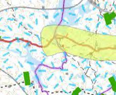 Mørk grønt område er i planforklaringen: Sone 1 villreintrekk-område.