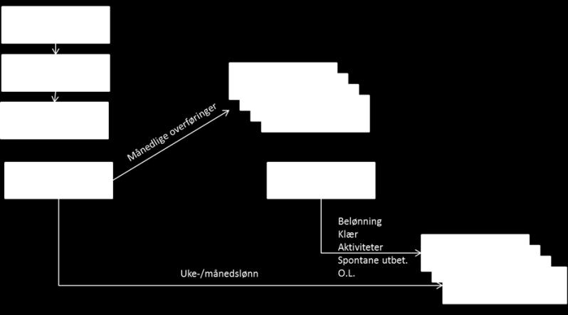 Side 2 av 5 Institusjonene slipper samtidig å holde «skyggeregnskap» for utbetalinger til hvert enkelt barn Alle utbetalinger til ungdommene vil være sporbare, og avstemming og kontroll vil bli