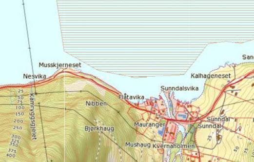 Side 33 av 38 Figur 2. Gytefelt for torsk ved Musskjerneset. 11.3 Kystverket Vest. Kystverket har ingen merknad til planframlegget. 11.4 Kvinnherad kommune, miljøretta helsevern.