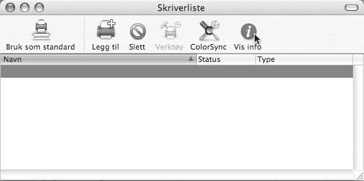 MAC OS X 15 Vis skriverinformasjon. SCxxxxxx SHARP MX-xxxx PPD (2) (1) 16 (1) Klikk på maskinnavnet. Hvis du bruker Mac OS X v10.