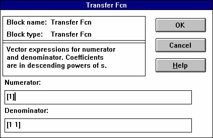 5 Ved hjelp av musa kan vi så trekke forbindelsermellom di forskjelige blokkene Signal Generator + - Sum s+ Transfer Fcn Mux Mux Auto-Scale Graph Vi kann endre innholdet i blokkene ved å dobbelt