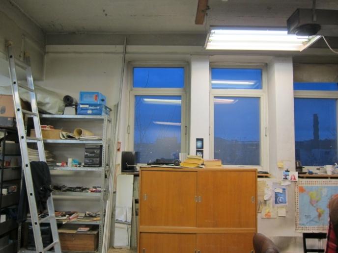 Figur 19: Små isolerglassvinduer over koblede vinduer i 3. etasje.
