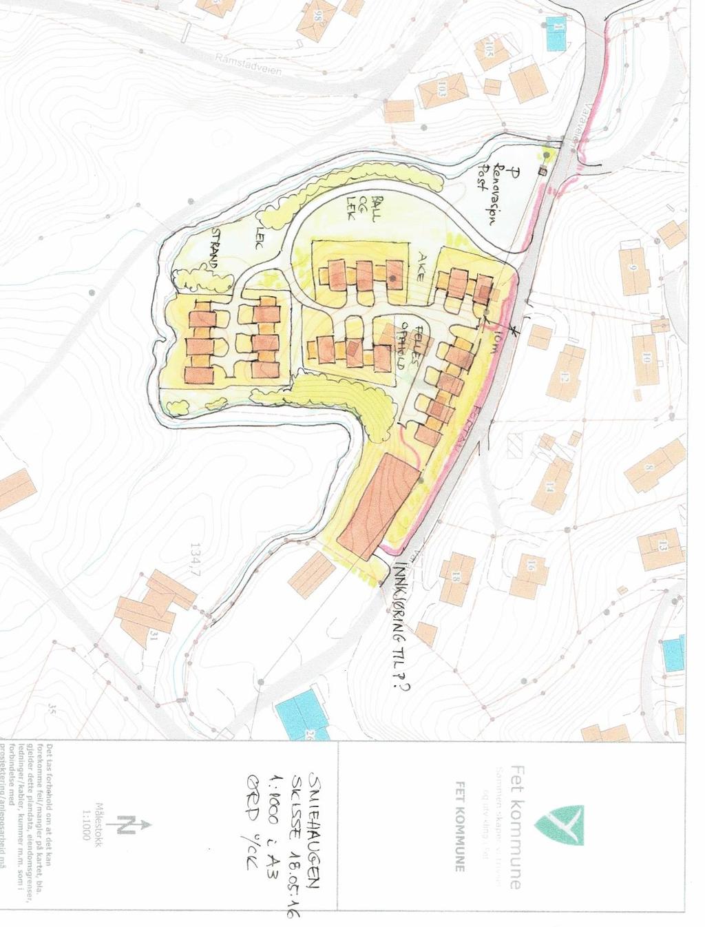 Oppdragsbeskrivelse Bygg-team Romerike AS eier tomten Varåveien 13 i Fet kommune. De ønsker å bygge leiligheter/hus der for salg.