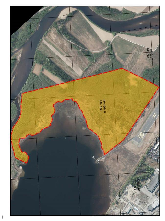 Side 4 av 7 Område 8 Dagens bruk: Området er i dag nyttet som et friluft- og rekreasjonsområde. Området består av skogsområder og ligger i hovedsak innenfor Semsøyan naturreservat.