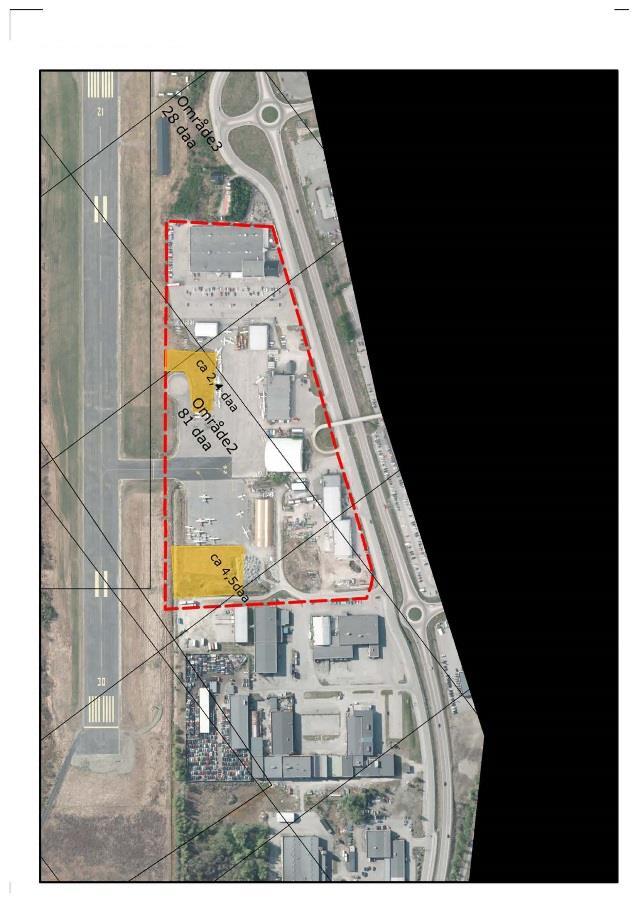 Side 6 av 7 Området vil kunne være aktuelt som utviklingsareal for flypassrelatert industri som trenger nærhet til rullebane og ledig luftrom. Området er regulert og klar for nyetableringer.