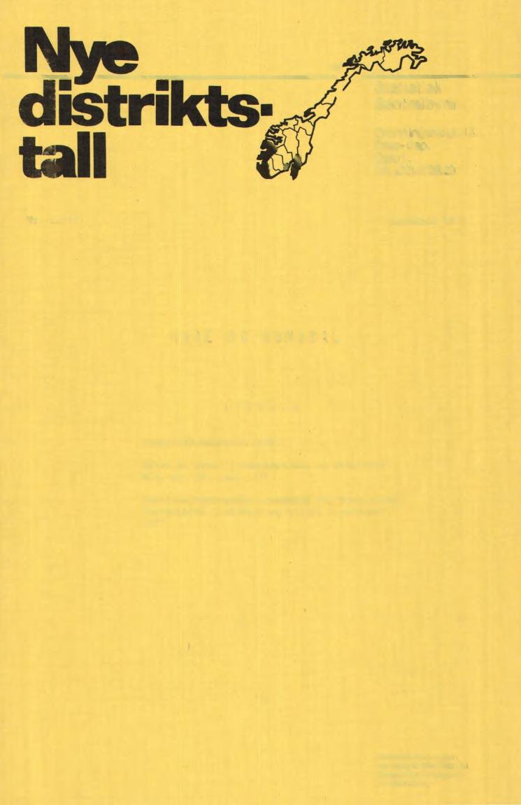 Nr. 11/77 7. november 1977 1'1ORE OG ROMSDAL INNHOLD Industristatistikk 1976 Talet på bruk, jordbruksareal og traktorar m.m. pr. 20.