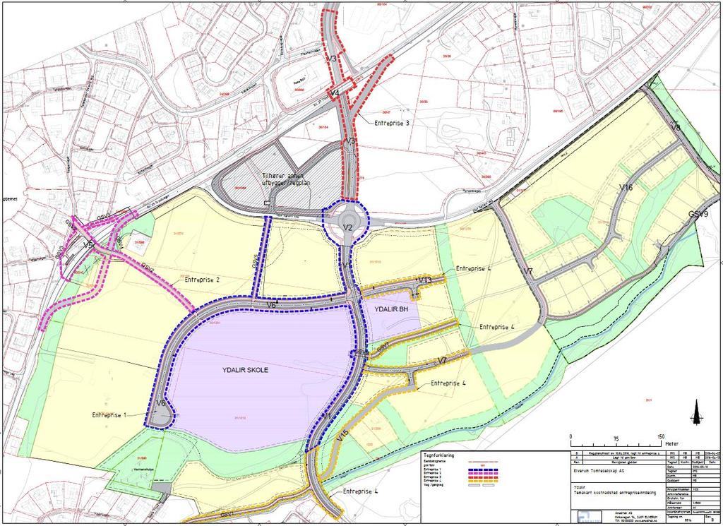 Tilrettelegging for utbygging Infrastruktur for ca. 120 millioner. Ferdigstillelse i 2019.