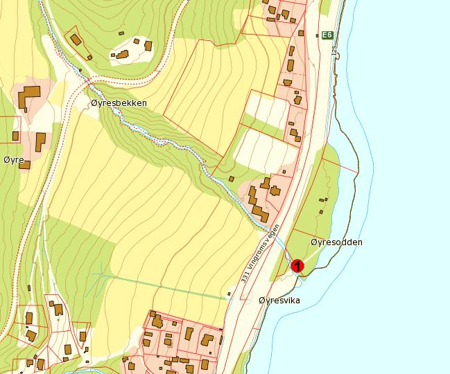 9 Øyresbekken Kommune: Lillehammer Koordinater UTM 32V: Stasjon 1: 577221 6768812 Dato: 12.07.