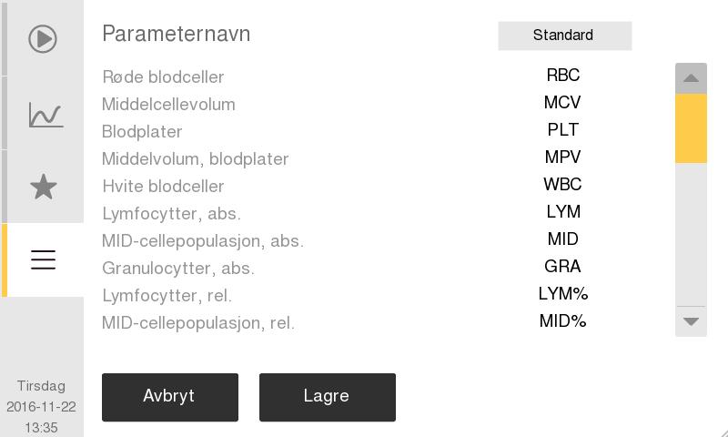 7. Menystruktur og avansert oppsett Avansert parameteroppsett Avanserte oppsettmenyer med innlogging Dette er avanserte menyer som er passordbeskyttet.