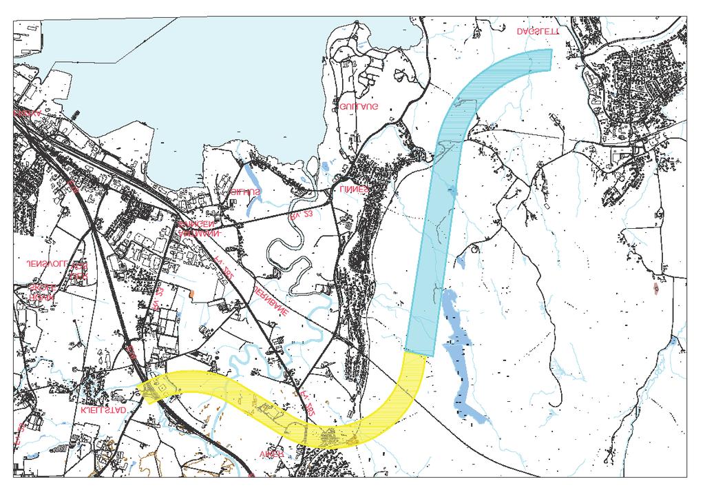 Korridor Begrunnelse Oversikt Gul: Alternativet krysser Lierelva og Korridoren er en variant av lys blå korridor der tunnelen kommer ut på Viker istedenfor Linnes. Fra Sandakerelva flere ganger.