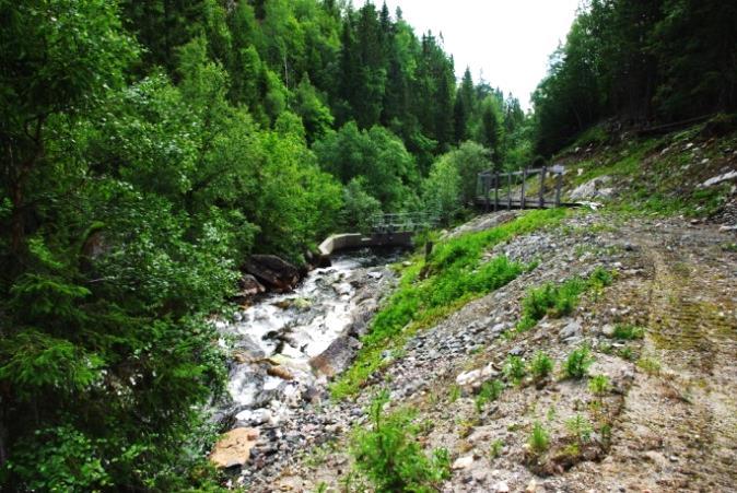 3.2 Påverka elvestrekningar Etter oppdemming av Holmvatn er vassføringa i Holmvasselva sterkt redusert. Det har også redusert nedbørfeltet til Lindalselva med 7 km 2 eller 20 %.