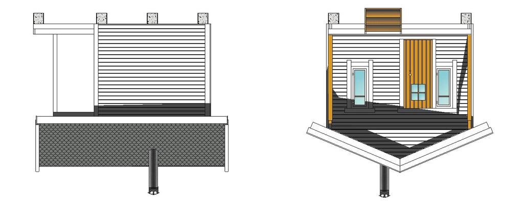 Sauna 14 kvm ( 4,2 x 3,2 m ) BRA 12,01 m2