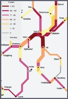 Dobbeltspor Oslo-Ski 11 minutter Oslo-Ski