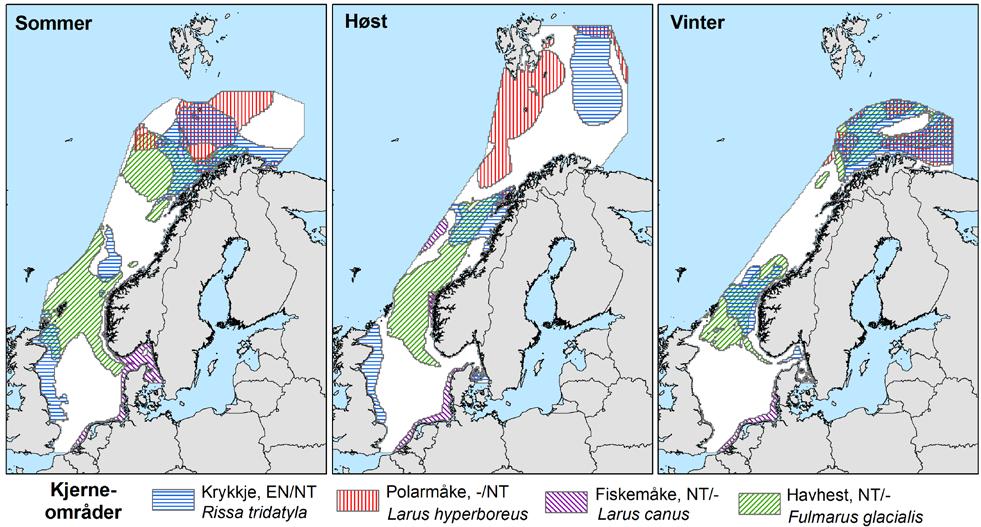 , 1990) og vil derfor bare kort bli oppsummert her. Sjøfugler tilbringer det meste av tiden på sjøen, hvor de fleste artene henter all sin næring.