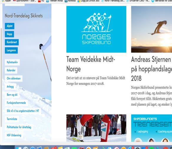 Sosiale media er en viktig aktør for skiidretten. Facebook/Twitter/Instagram o.s.v. er kommet og nye kommer til. Vi må være der også. Skiidretten er godt forankret i de nordtrønderske miljøer.