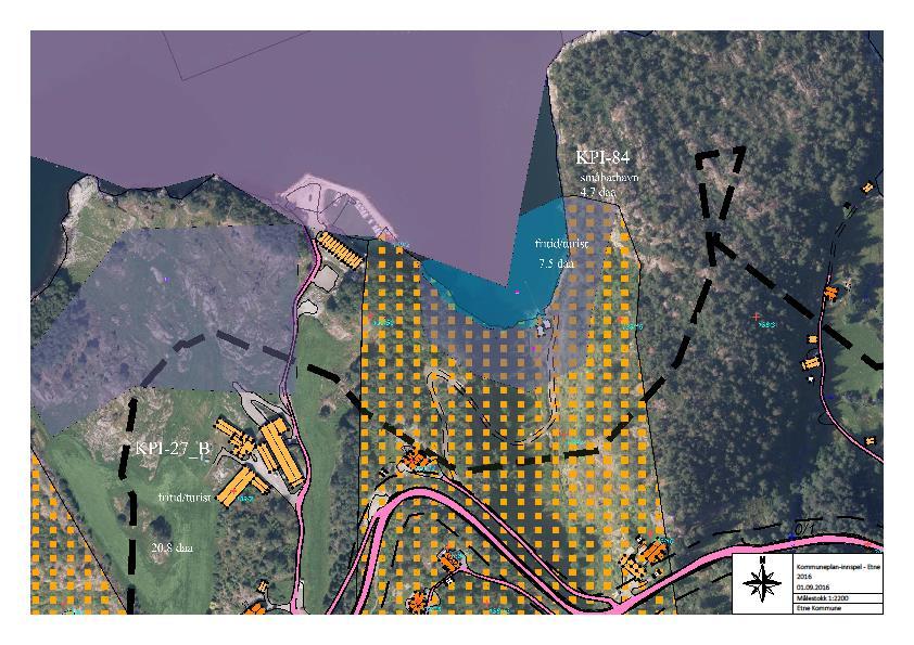 Natur Samfunn KU OG ROS-ANALYSE KPI - 84 Tendalen Føreslått føremål: Fritid og turist og Småbåthamn Føremål i dagens plan: LNF-spreidd fritid Gards- og bruksnummer: 138/002 Arealstorleik: 12,1