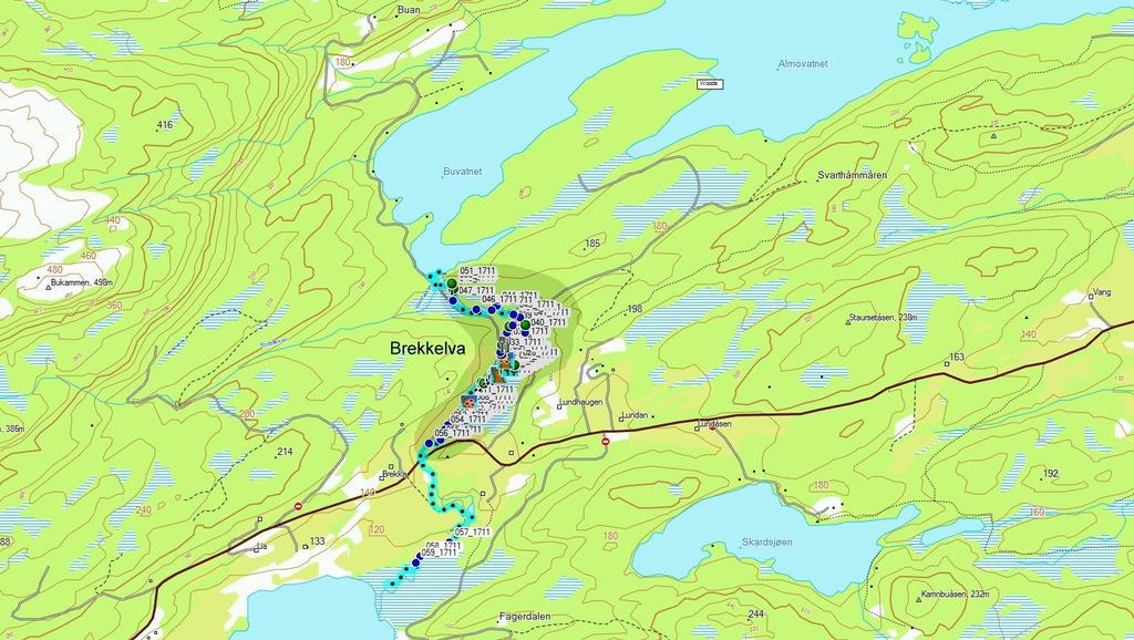 Figurene 4 til 9 viser data i en større målestokk.