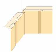 Man kan også spikre denne panelen på tradisjonell måte, da må man ha 2,2 mm tykkelse på stammen på spikeren. Lengden skal være paneltykkelse x 3 som minimums lengde.