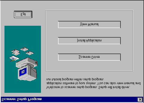 Figur 6: Hovedskjermbildet for skanneroppsettet 7. I menyen, velg det språket du vil bruke og følg instruksjonene på skjermen under installasjonen.