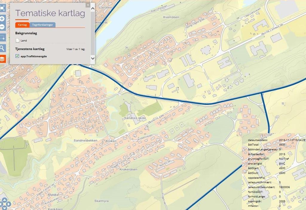 2.3 Trafikk og ulykker Figur 3 Figuren viser trafikkmengder i ÅDT (årsdøgntrafikk). FV.