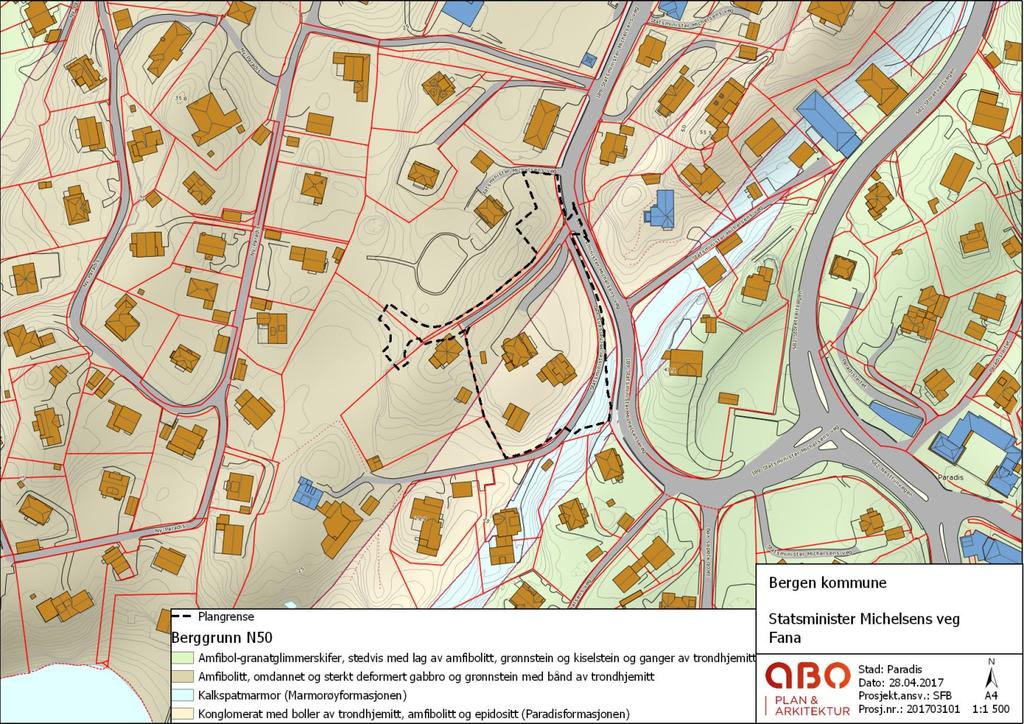 , DeyvFjell Figur 2: Kart som viser høydefordelingen i