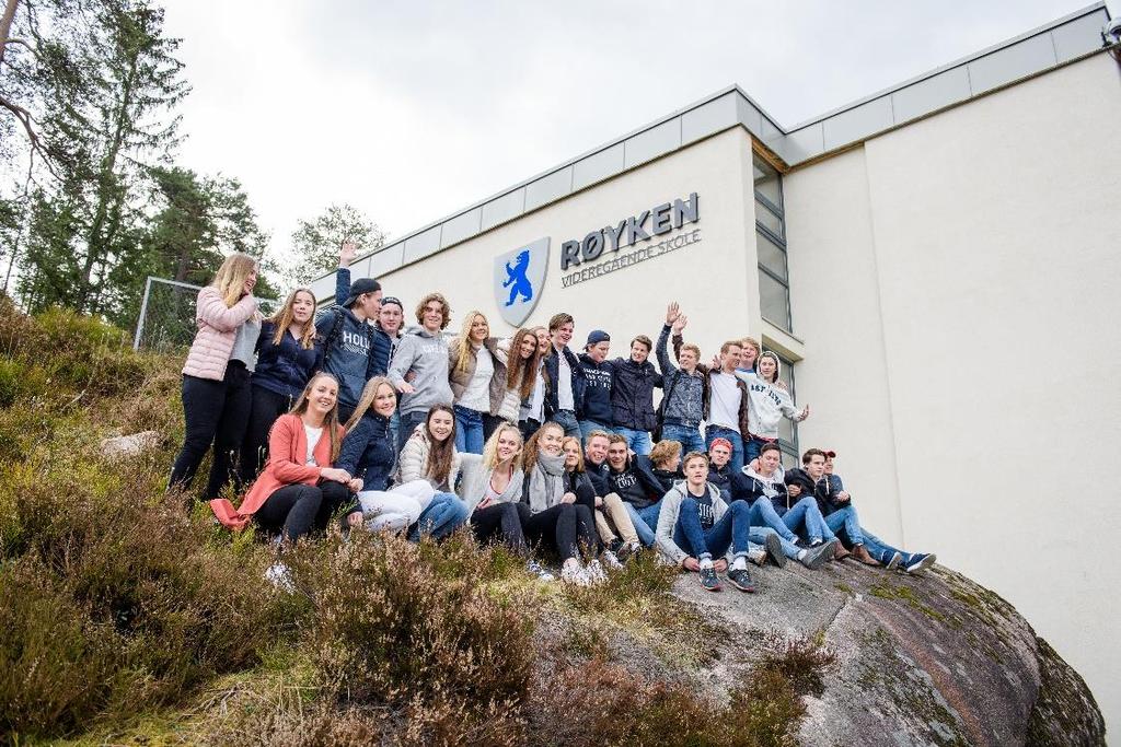 Fakta om Røyken vgs 830 elever og 125 ansatte Rektor, ass.