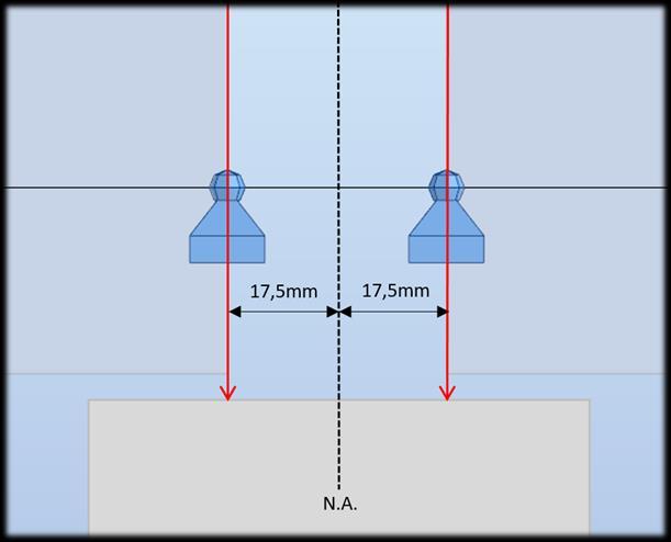 Figur 6.8: Modellert detalj av dekkene ved akse Figur 6.9: Detalj av dekkene ved akse i tegningsgrunnlaget (vedlegg 12.